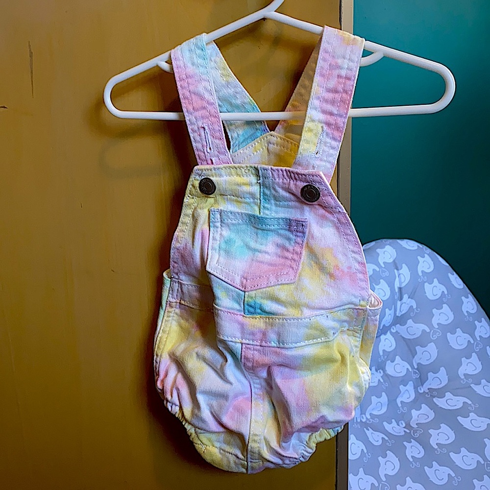 Old navy tie dye overalls